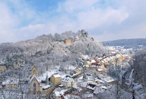 Hôtel restaurant Les deux clés à Moernach, Ferrette, village médiéval dans le Sundgau, Alsace